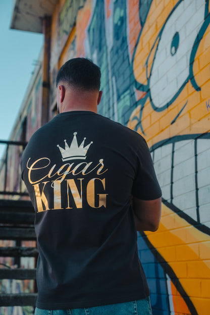 Cigar King Premium Cotton Grey T-Shirt