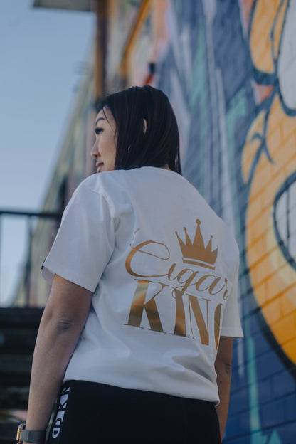 Cigar King Premium Cotton White T-Shirt