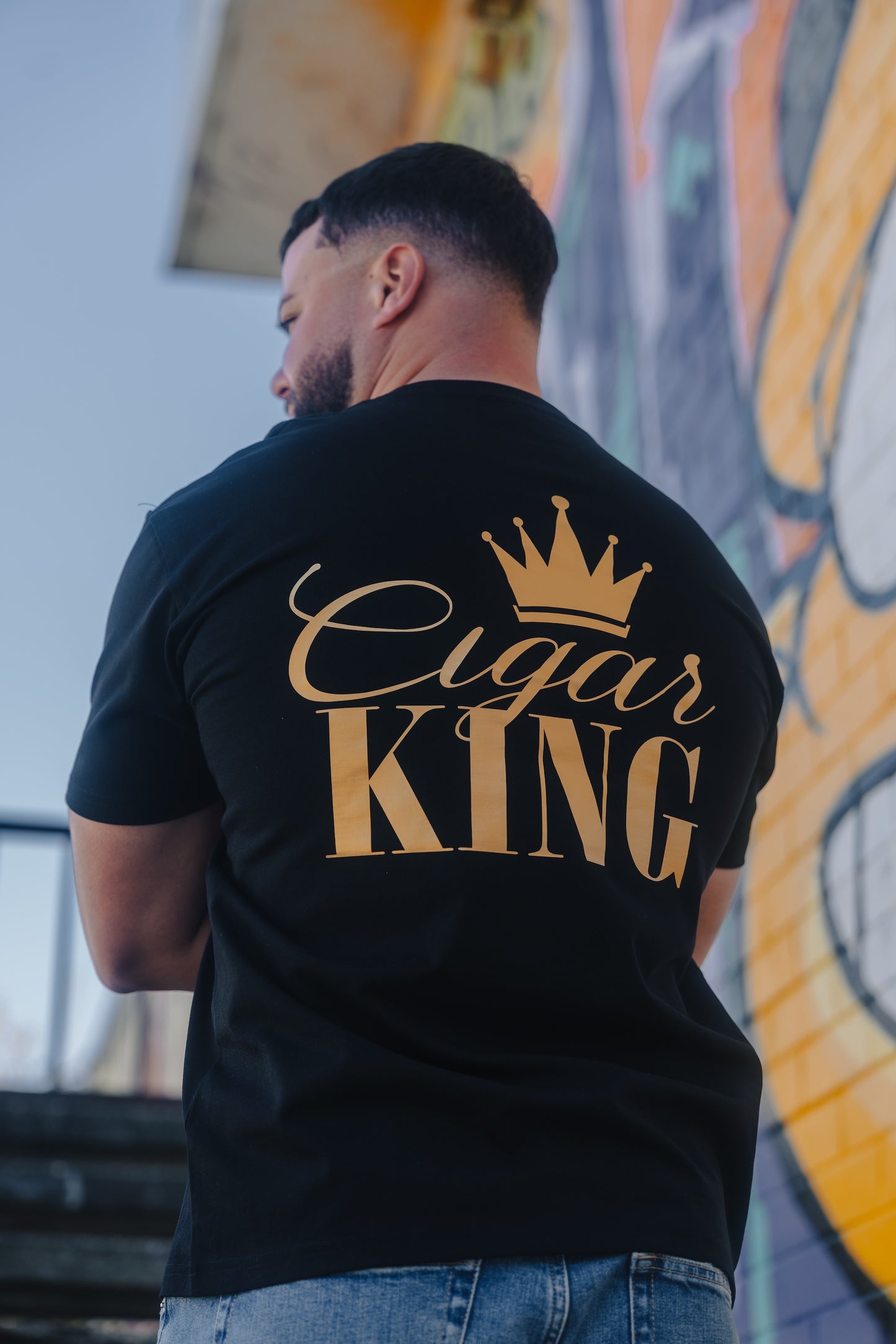 Cigar King Premium Cotton Black T-Shirt