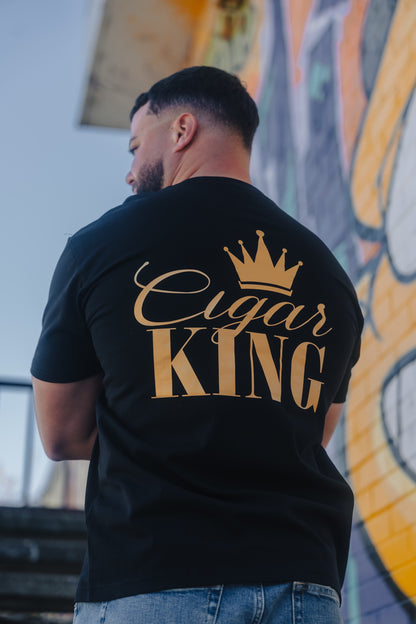 Cigar King Premium Cotton Black T-Shirt